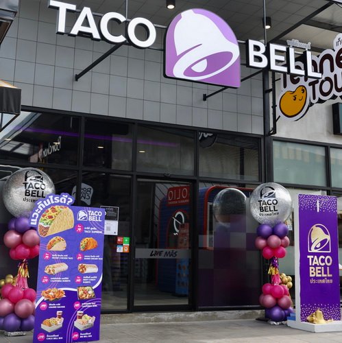 TACO BELL Opened The First Branch at Caltex Gas Station