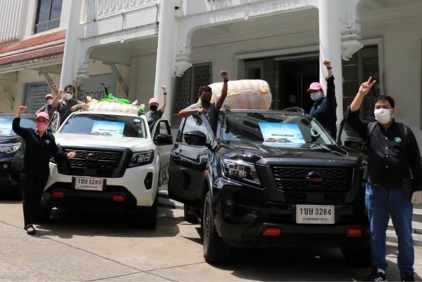 Nissan Supports JS100 Radios Caravan Namjai Thai for the COVID-19 Pandemic