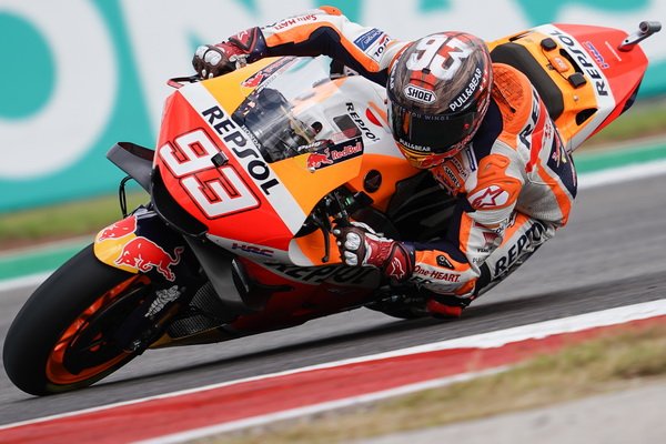 Marquez Comeback Start in The Front Row MOTO GP Progressing to Win the Championship at Circuit of The Americas Austin