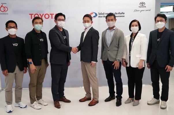 TOYOTA ALIVE, PHYD–Pay How You Drive, Toyota CARE, Mobility Company, Automakers, Mobility as a Service, Application T-Connect by TOYOTA, Toyota Smart, G-BOOK Application Telematics, New Buying Experience, Aioi Bangkok Insurance,