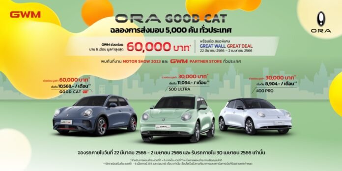 ORA Good Cat 3000 Units Ready to Deliver Ready to Give Promotion to Help Pay Installments at Motor Show 2023