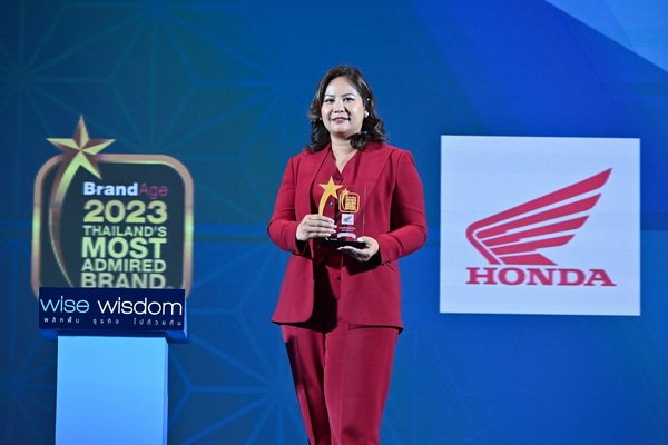 Honda Motorcycle Win Award Thailand’s Most Admired Brand 2023 by BrandAge