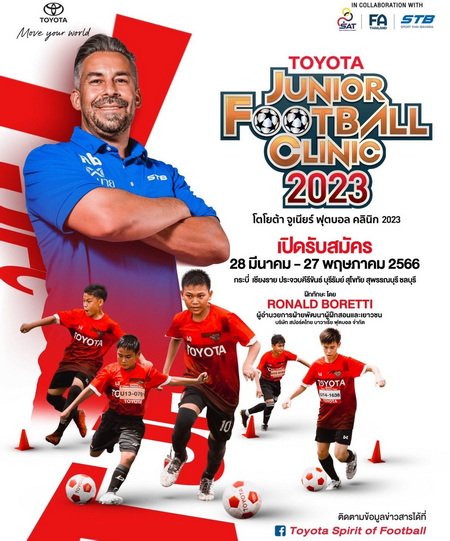 Toyota Junior Football Clinic 2023 Open for Camp