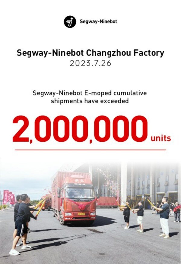 Segway-Ninebot Exceeds 2 Million Units Shipments Setting Industry Growth Records