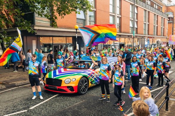 Bentley Shines a Rainbow Manchester Pride With Uniquely Wrapped Car