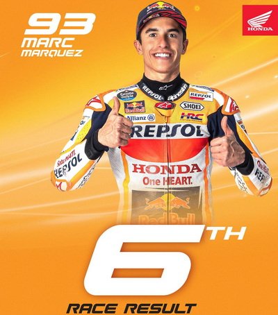 Marc Marquez Grab TOP 6 Moto GP Thailand Grand Prix
