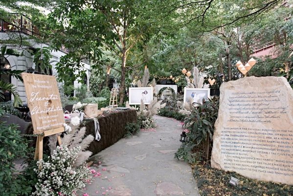 The Gardens of Dindor Palace Wedding in the Gardens