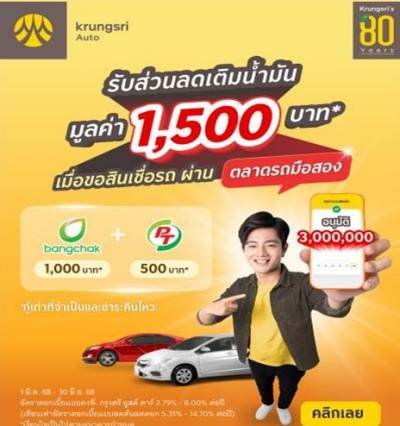Krungsri Auto Send GO Auto Station Enter Used Car Market Complete with Digital Loans 1 Krungsri Auto Send GO Auto Station Enter Used Car Market Complete with Digital Loans